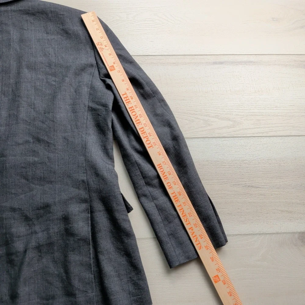 J Crew Ludlow Blazer Sport Coat‎ Mens 40R Linen Wool Blend Gray Suit Jacket